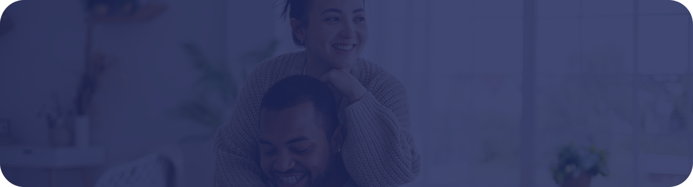 A man and woman hugging